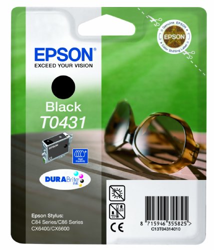 Epson T0431 Cartouche d'encre d'origine haute capacité 1 x noir boîtier rigide