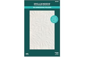 Spellbinders 3D Embossing Folder 5.5 x 8.5 Inch Leafy -E3D030