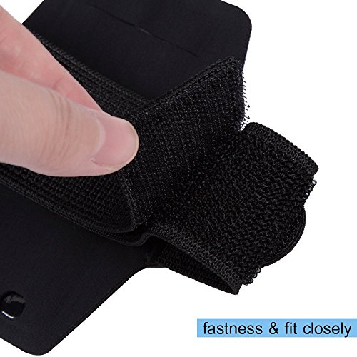 AGPTek Lycra Large Armband Hülle Case für AGPTek 70 Stunden A02 MP3 Player, mit veränderbarer Länge, Safey Design, geeignet für Bewegung, Gymnastik, Jogging, Workout, Rad fahren, Schwarz - 5