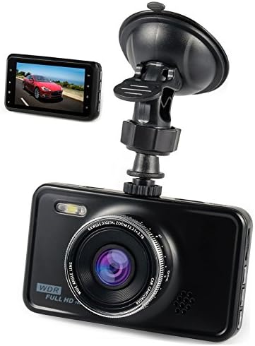 Car Dash Cam 1080P FHD Dashboard Camera Video Recorder 170°Wide Angle 3 inch LCD Night Vision Loop Recording G-Sensor Motion Detection Parking Monitor