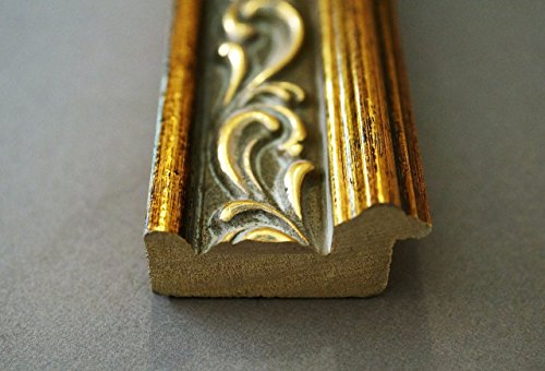 Spiegel Wandspiegel Badspiegel Flurspiegel Garderobenspiegel – Über 200 Größen – Verona Gold 4,4 – Außenmaß des Spiegels 10 x 10 – Wunschmaße auf Anfrage – Modern - 6