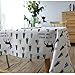 Produktbild Drizzle Tischdecke kleine Baum Deer rechteckigen quadratischen Klapptisch Abdeckung Land Garten für Küche Wohnzimmer (56*79)