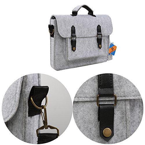 Koolertron 13-13,3 Zoll Filz Laptop-Hülle Tragetasche Tragetasche Abdeckung für die meisten 13,3-Zoll Apple MacBook Air, MacBook Pro Retina, Ultrabook , Chromebook und iPad Tablet - 3