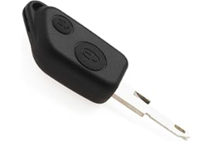 JONGO - Coque de Clé avec Lame Compatible avec Peugeot 306 | Boitier Clef Plip Voiture Télécommande 2 Boutons