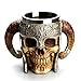 Produktbild Muamaly Namenstasse, Kaffeebecher, Mug, Becher, Kaffeetasse - Farbe,Kaffeetasse Harz Auffallender Krieger-Krug Viking Skull Double Wall Christmas Cup