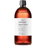 Naissance Aceite Vegetal de Neem 1 Litro - 100% Puro, Virgen, Natural, Prensado en Frío, Vegano, y no OGM - Ideal Para La Pie