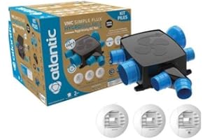 ATLANTIC Kit piles hygrocosy bc flex + vmc hygro basse conso plat 6 sanitaires(3 bouches)