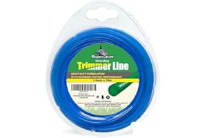 HOMEBAY Shark-Tuff® 20M Universal Strimmer Wire Heavy Duty | 1.2mm 1.6mm 2mm Strimmer Cord | Grass Trimmer Strimmer Line | Fits All String Trimmer Models