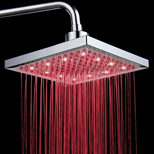 LED Handduschen Stoga Duschkopf LED 3 Farben Temperatur kontrolliert Niederschlag Top Spray Badezimmer Duschkopf - 3