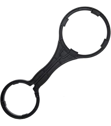 Clé Pour Filtre à Eau En Métal – Diamètre Intérieur 19,2 Cm – Compatible Pentek, Culligan, Ametek… – Poignée Caoutchouc Longue - 4