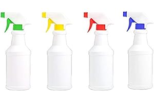 Weiye Lot de 4 flacons pulvérisateurs étanches avec gâchette de qualité commerciale