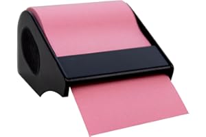 RNK - Verlag CT1831 Rotolo di foglietti adesivi in dispenser 60 mm x 10 m ricaricabile rosa pastello 1 pz.