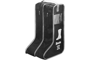 ALLAYU Bolsa de Arranque Zapatos portátiles Zipper Almacenamiento Suministros Dormitorio Suministros Polvo A Prueba de Polvo Adultos Niños Organizador Interior, Negro, Grande