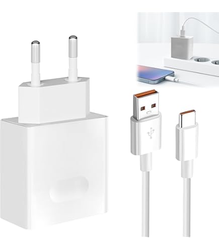 66W Supercharge Chargeur Rapide Pour Honor, Chargeur Rapide Supercharge Avec USB C 1m, Chargeur USB Pour Honor Magic6 Lite 200 Smart 200 Lite X6b X7b 70 Lite X8a X7a X6a Magic5