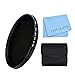Produktbild ND Filter, CAM-ULATA 49mm ND Fader Variable Neutrale Dichte Einstellbare ND Filter ND2 bis ND400 für Canon 600D EOS M M2 700D 100D 1100D 1200D 650D DSLR Kamera und Filter Brieftasche und Microfaser Linse Reinigungstuch