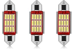 yufana 10 Pcs Auto Led Lampe 12v, Auto Led Licht, Auto Led Lampe, 12V LED Auto Innenbeleuchtung, Auto LED Glühbirne Innenraum, für Jedes 12V Auto, Anhänger, Transporter, LKW, Wohnwagen(31MM)