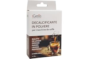 IGENIO Decalcificante in polvere per macchine da caffè - 5 Bustine da 25 g