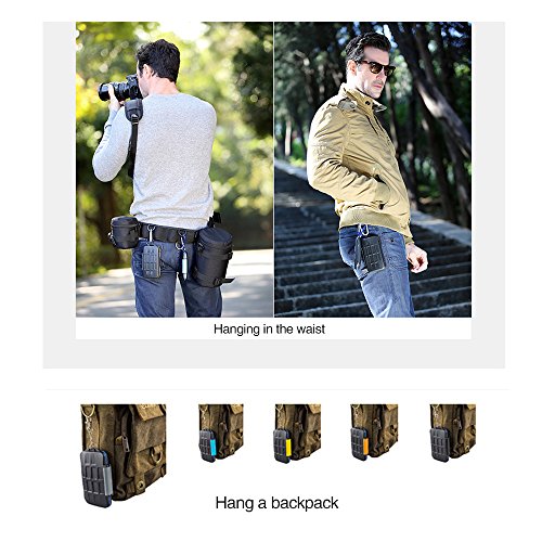 Mcoplus KH-8 Water-Resistant & Shockproof Halter Memory Card-Etui für CF-Karte/Standard SD-Karte - 8