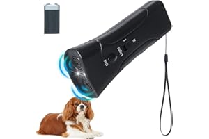 AVCXEC Antibell für Hund, Handheld Ultraschall Hunde Repeller, Anti Bell Gerät, Anti Bellen Gerät für Hunde mit Doppel Frequenz, Wiederaufladbares Abschreckungsgerät für Große Kleine Hunde