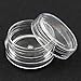 Ularma 50Pcs Clear Plastic Empty Cosmetic Sample Containers Jars Pots Small 3g