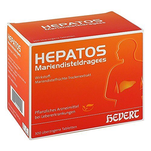 Preisvergleich Produktbild HEPATOS Mariendisteldragees 300 St Überzogene Tabletten
