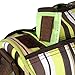 Cute Monkey Print Multi-functional Large Capacity Baby Diaper Nappy Changing Pad Travel Mummy Handbag Tote Bag Shoulder Bag Crossbody Messenger Bag (Green)