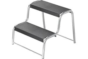 ProPlus 360822 Scala a 2 gradini per camper / roulotte nero