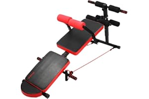 U`King Multifunction Adjustable Sit Up Bench，Folding AB Abdominal Crunch Exercise Board, Abdominal Training Workout Slant Bench, for Home Gym Training