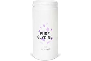 Nutripure | Glycine Pure 100% Vegan | Acide Aminé Essentiel | Idéal pour la Reconstruction du Collagène des Articulations & les Tendinites | Sans Additifs | Pot de 1,2kg | 4 mois | Made in France
