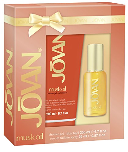 Jovan Musk Oil Eau De Toilette Spray and Shower Gel Gift Set for Her