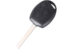 Cover per Ford Fiesta Focus Mondeo Transit Ka Cmax Connect Galaxy 3 pulsanti chiave telecomando con lama Phonillico®