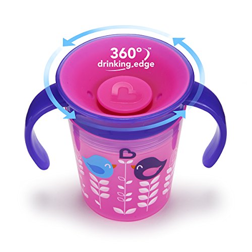 Munchkin Miracle360ᵒ Deko Tropfsicherer Übungsbecher, 177ml, Wale, mehrfarbig - 2