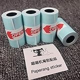 Color transparente, largo tiempo de almacenamiento, longitud completa de aproximadamente 10 metros, núcleo de rollo pequeño sin núcleo (para Paperang, Alison, para máquinas POS, etc.)