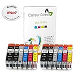 2 ans Durée de conservation 2 Sets Colour Direct CLI551XL / PGI550XL Haute Capacité 12 Cartouches D\'encre Compatibles Pour Canon Pixma MG5450 MG5550 MG5650 MG6350 MG6450 MG6600 MG6650 MX925 MX725 MG7150 MG7550 iP7250