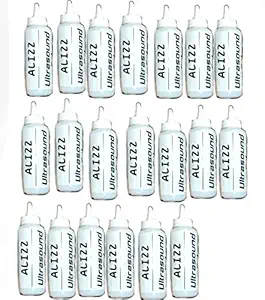 Alizz Ultrasound Gel Ultrasonic Gel for USG/ECG/Physio-therapy for Diagnostic Purpose 20 bottles of 250ml ultrasound gel for therapeutic ultrasound, tens, muscle stimulator, ultrasound (total 5kg)
