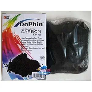 KW Dophin Aquarium Activated carbon FM901 150g Eliminate Odour