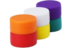 Magnetpro Imanes de neodimio impermeable y antioxidante con capa protectora, Diámetro 13 mm 6 colores, Súper imanes especialmente adecuados para pizarras magnéticas de vidrio
