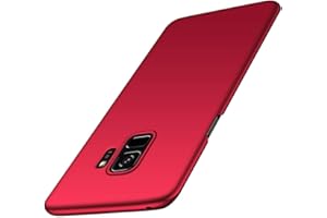 BHUUNO TXLING Ultra Dünn Hülle Kompatibel mit Samsung Galaxy S9 HülleSchutzhülle Handyhülle [Anti-Fingerabdruck] Abdeckung Hardcase PC Bumper Case für Samsung Galaxy S9 - Rot