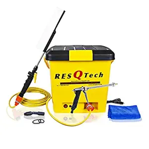 Resqtech 25 Liter 12V Dc Bucket Car Washer - Yellow