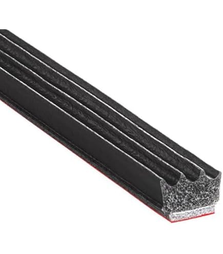 Trim-Lok D-Shaped Rubber Weather Seal - .562" H X .75" W, 25ft Long, EPDM Foam With Adhesive For Doors & Windows