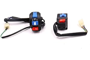 UXCELL sourcingmap 2pcs Scooter Handlebar Horn Turn Signal Light ON/OFF Control Switch