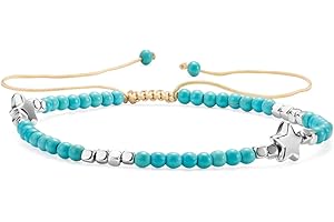 QIUJUNDE Cavigliera in turchese Boho Stella d'argento per donna donne,Perline intrecciate alla Cavigliere da spiaggia Braccialetto Braccialetti da caviglia cravatta Gioielli da piede Regali per bambini bambine