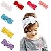 Susenstone Girls Lace Big Bow Hair Band Baby Head Wrap Band Accessories (White)