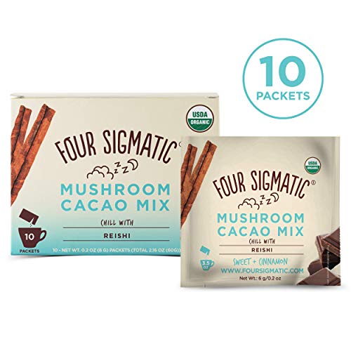 XOCO Bleu, Mushroom Hot Cocoa Drink Mix avec Reishi - Quatre Sigma Foods