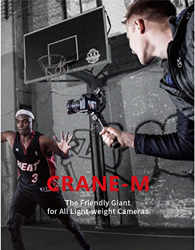 Zhiyun Crane m 3 assi brushless palmare Gimbal con controller wireless â€“ rotazione di 360 gradi illimitato 12 ore di autonomia per smartphone/mirrorless/Action Camera â€¦ (Grane-M)