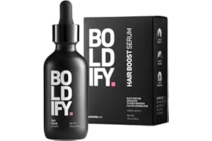 BOLDIFY Hair Growth Serum, All Natural Scalp Treatment, Contains 30 Natural Hair Boosters, Growth Oil for Women & Men, Lightweight Non-Greasy Serum for All Hair Types - 2 oz