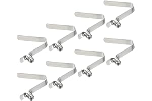 PATIKIL 5.5x3.8mm Kayak Pagaia Scatti, 8pz Morsetti a Molla per Kayak Clip per Palo della Tenda Acciaio Pulsante Cavo Blocco per Pagaia Campeggio Tenda Palo