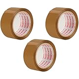 Packatape 3 Rolls 48MM x 66M Brown Packaging Tape for Parcels and Boxes. This 3 roll pack of Heavy Duty Brown Packing Tape Provides a Strong, Secure and Sticky Seal for your Boxes