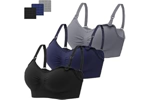DPJ - Reggiseno da donna per allattamento, gravidanza, senza ferretto