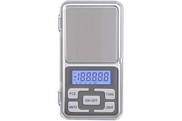 Eidyer Mini portable Balance, Balance numérique de précision, 0,01 g-200 g, affichage rétroéclairé à LED, mini balance de poche numérique pour bijoux de cuisine, drogues, thé, levure, café et autres